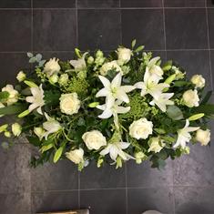 Double Ended Spray of mixed flowers