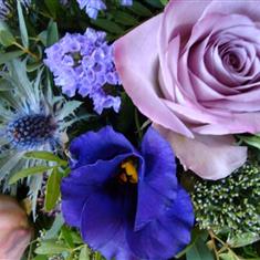 Florist&#39;s Choice Hand Tied - Blue Hues 