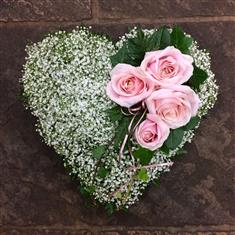 Heart of Gypsophila &amp; Roses