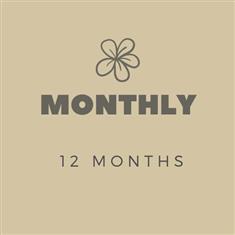 Regular flowers - Monthly for 12 months