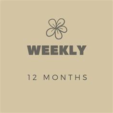 Regular flowers - Weekly for 12 months