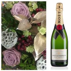 Festive flowers with fizz- Moet
