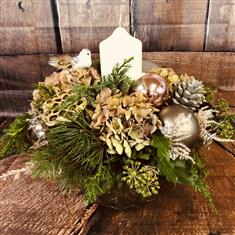 Vintage candle arrangement