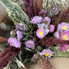 Dried bouquet - pinks 