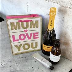 Mother's Day Prosecco and Pamper gift bag 