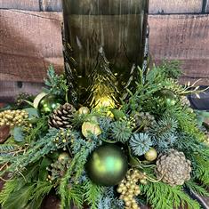 Evergreen Lantern Wreath
