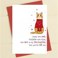 Greeting card - Cat is my favourite