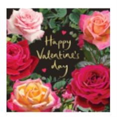 Greeting card - Floral wreath &amp; gold text