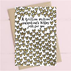 Greeting card - Trillion kisses