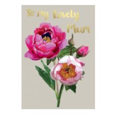 Greeting card - Lovely Mum floral