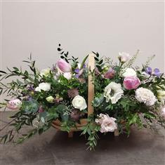 Large basket of flowers