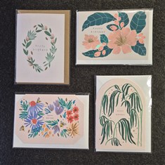 Greeting card - botanical birthday 
