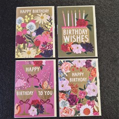 Greeting card - birthday gold detail