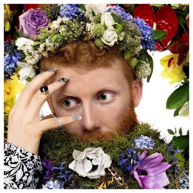 Crazy floral beard
